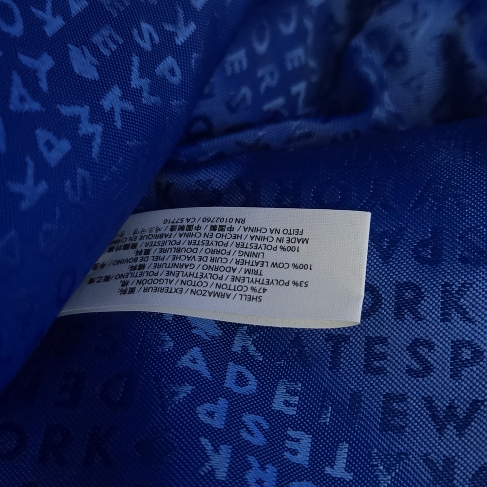 New Kate Spade Wicklow Court Anabette Striped Straw Tote Bag Beige Azure Blue - Picture 10 of 16
